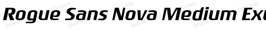 Rogue Sans Nova Medium Extended字体转换